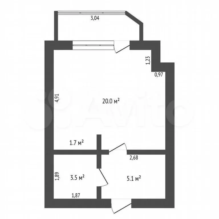 Квартира-студия, 31 м, 2/9 эт. - Фото 0