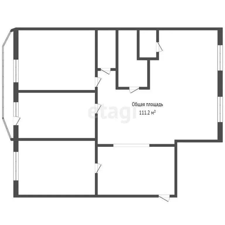 4-комнатная квартира: Кемерово, улица Веры Волошиной, 41Б (111.2 м) - Фото 1