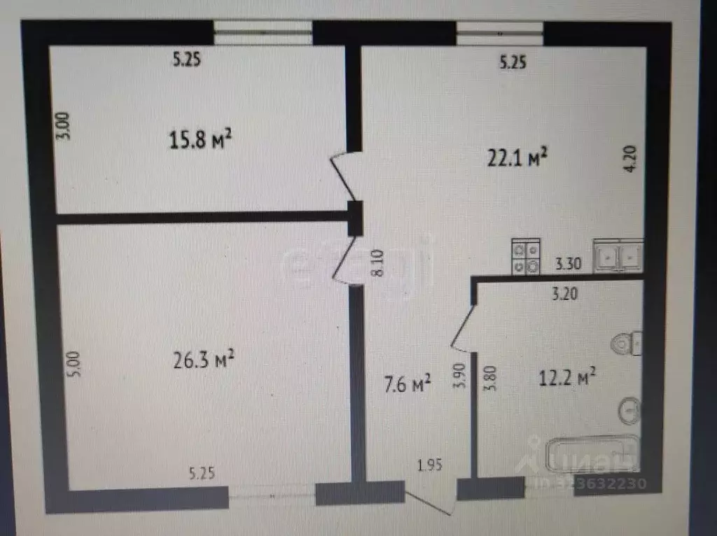 Дом в Тюменская область, Тюменский муниципальный округ, с. Перевалово ... - Фото 1
