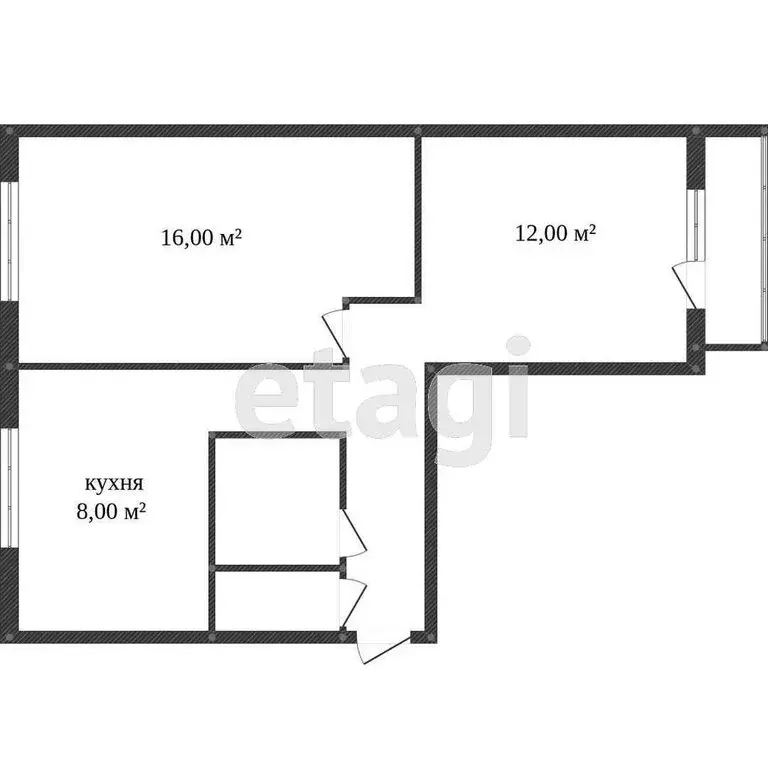 2-комнатная квартира: Калуга, улица Ленина, 58 (49.8 м) - Фото 1