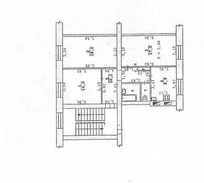 3-к. квартира, 74 м, 4/5 эт. - Фото 0