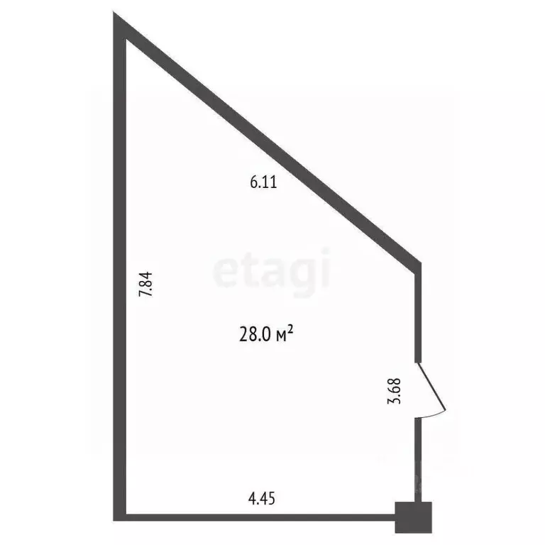 Студия Краснодарский край, Геленджик ул. Майская, 5 (28.0 м) - Фото 2