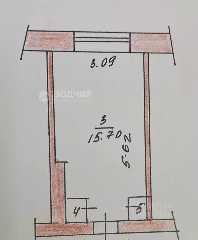 Комната Чувашия, Чебоксары ул. Космонавта Андрияна Григорьевича ... - Фото 1