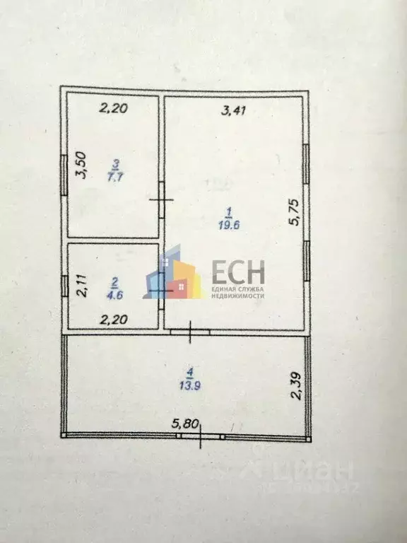 Дом в Тульская область, Тула городской округ, д. Хмелевое 28 (47 м) - Фото 2