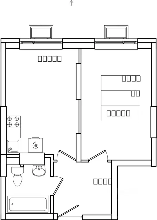 1-к кв. Московская область, Ленинский городской округ, д. Сапроново, ... - Фото 1