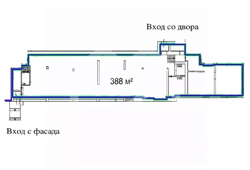 Торговая площадь в Москва ул. Бочкова, 3 (388 м) - Фото 1