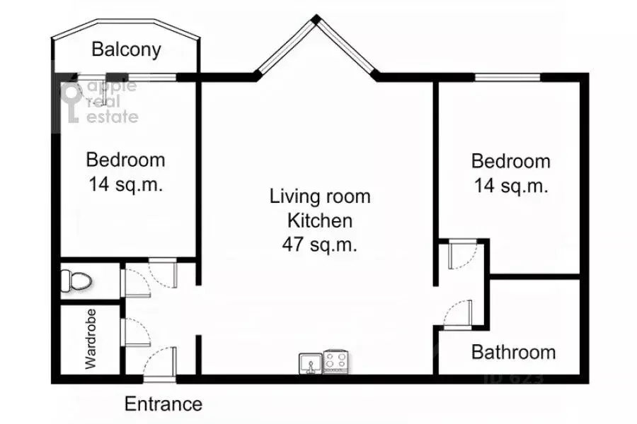 3-к кв. Москва Зоологическая ул., 22 (100.0 м) - Фото 2