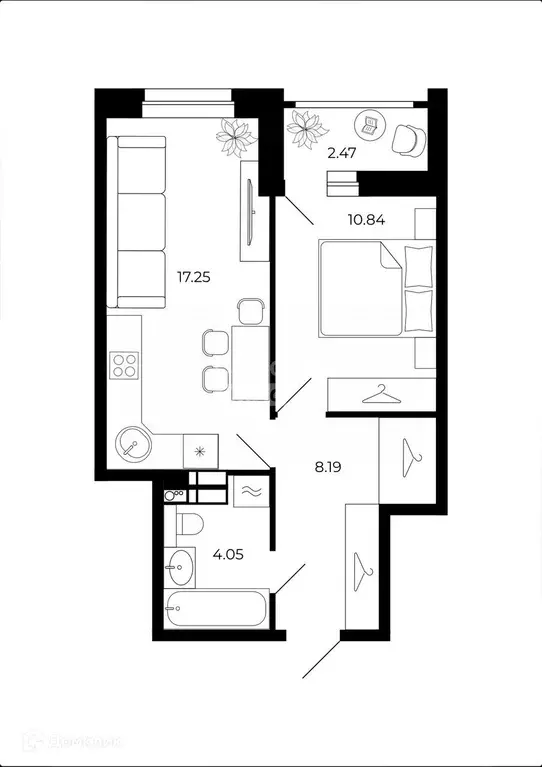 Продаётся 1-к квартира, 41.44 м - Фото 0