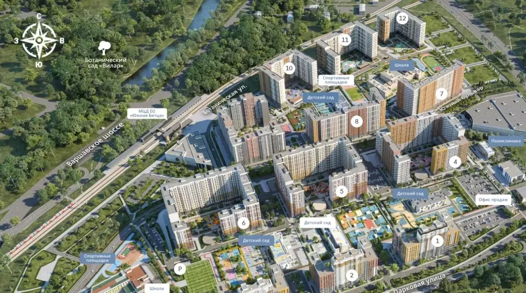 2-к кв. Московская область, Ленинский городской округ, пос. Битца ... - Фото 1