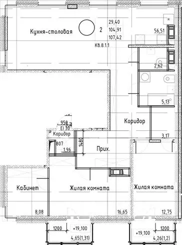 3-к кв. Санкт-Петербург Заставская ул., 30 (107.51 м) - Фото 0