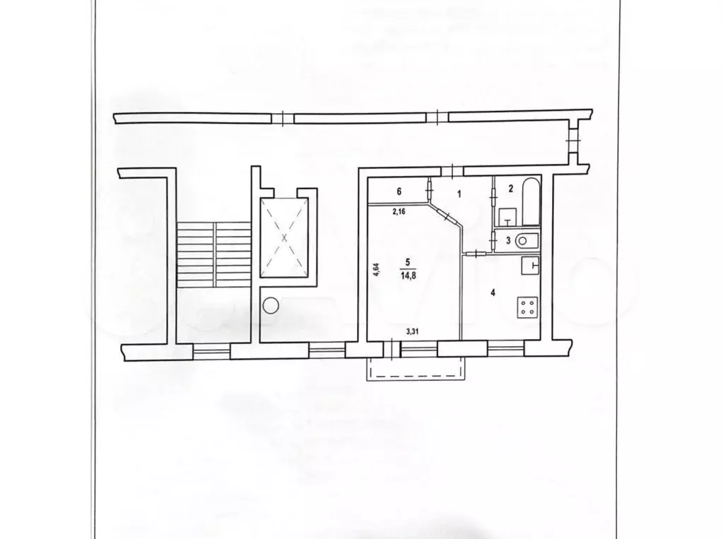 1-к. квартира, 33,4 м, 8/9 эт. - Фото 0