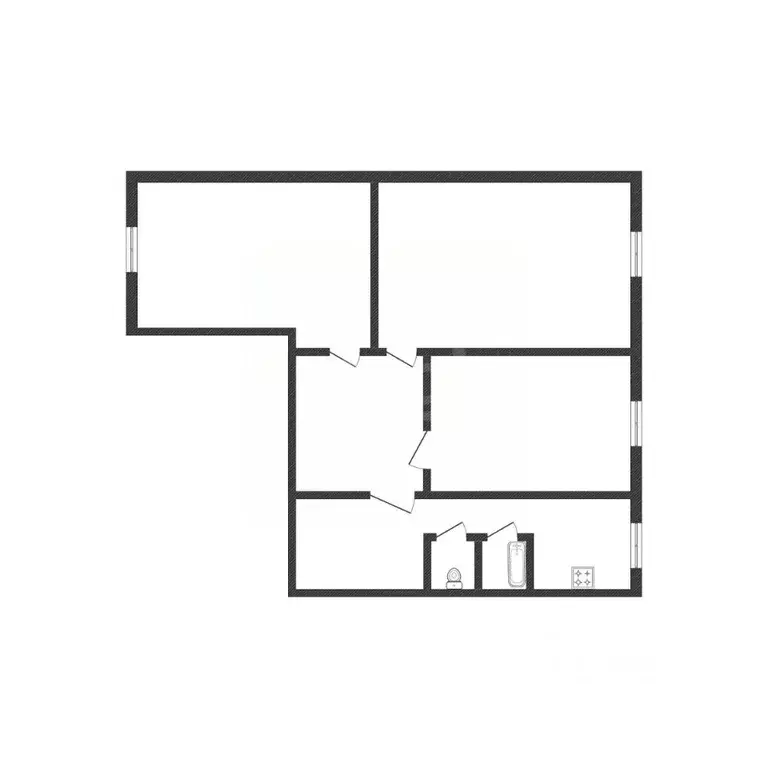 3-к кв. Смоленская область, Рославль 17-й мкр, 15 (64.4 м) - Фото 2