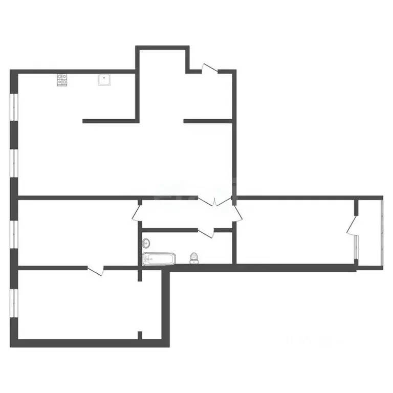 4-к кв. Тульская область, Тула ул. Марата, 33 (83.0 м) - Фото 0