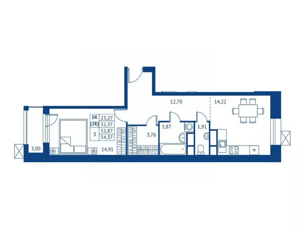 1-к кв. Московская область, Королев Новые Подлипки мкр, Поколение ... - Фото 1