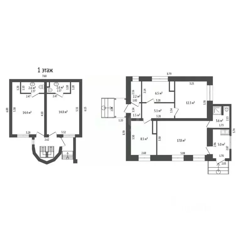 Дом в Севастополь ш. Качинское, 32А (123 м) - Фото 2