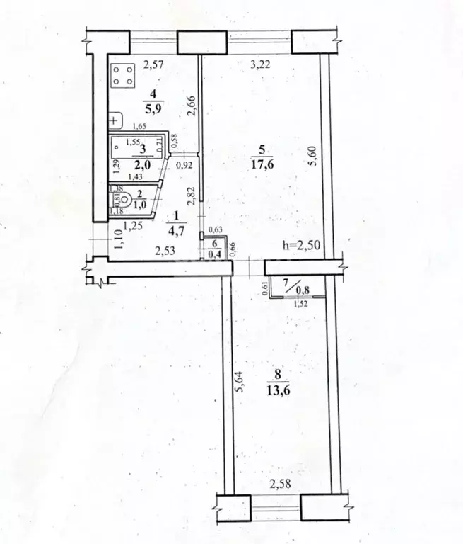 2-к кв. Забайкальский край, Чита ул. Фрунзе, 28 (46.0 м) - Фото 1