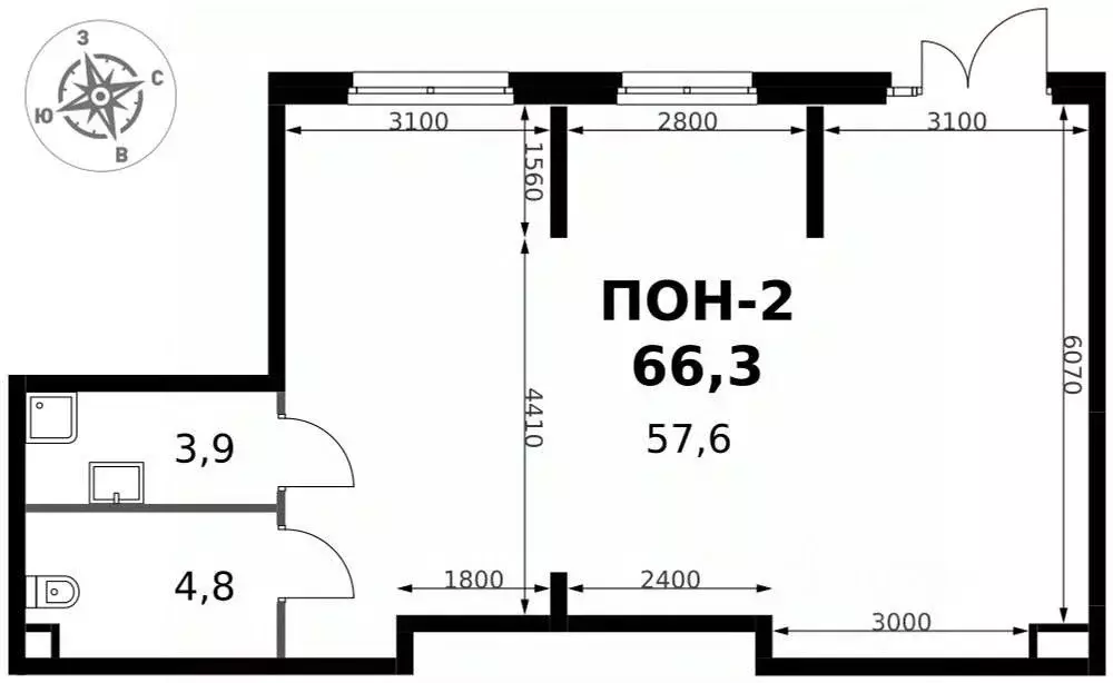 Помещение свободного назначения в Московская область, Химки ... - Фото 2