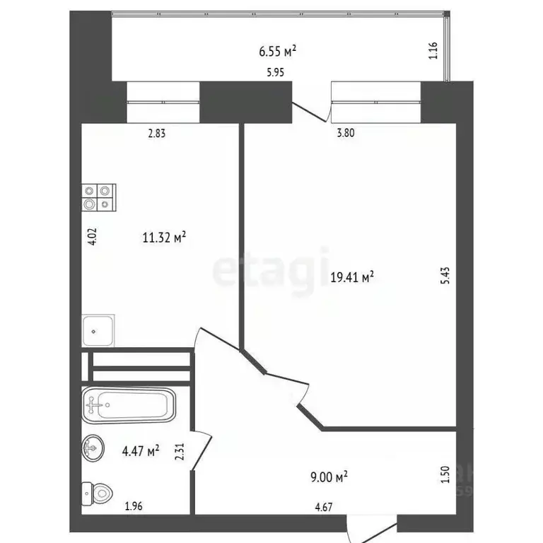 1-к кв. Ярославская область, Ярославль ул. Чехова, 23/11 (44.3 м) - Фото 2