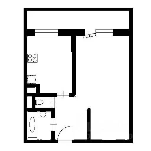 1-к кв. Ленинградская область, Всеволожский район, д. Новое Девяткино ... - Фото 2