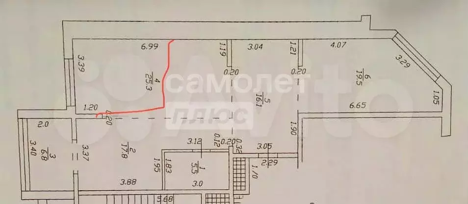 2-к. квартира, 91 м, 6/14 эт. - Фото 0