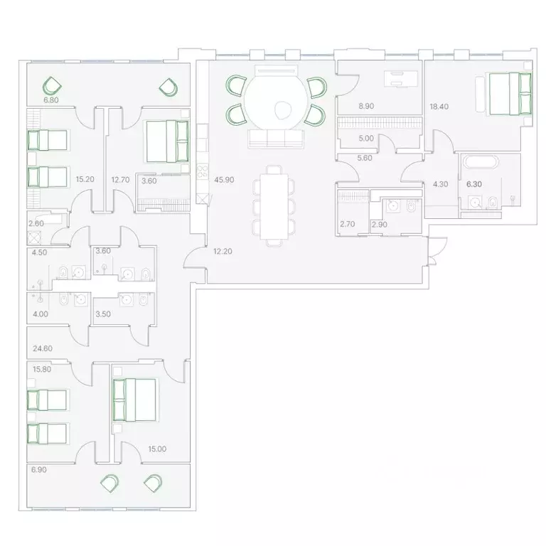5-к кв. Москва Софийская наб., 34С3 (239.0 м) - Фото 1
