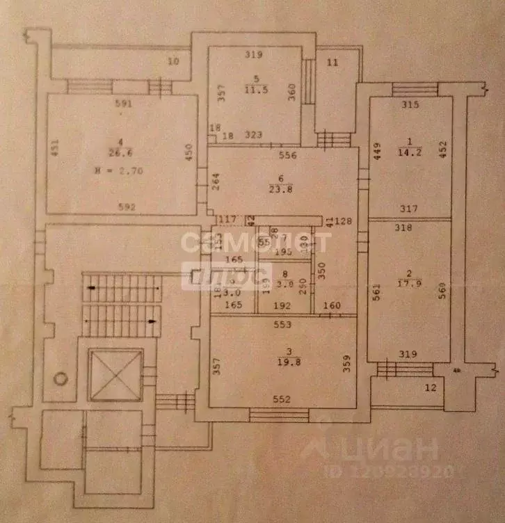 4-к кв. Свердловская область, Екатеринбург ул. Крылова, 29 (123.0 м) - Фото 1