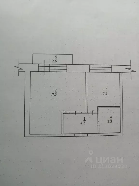 1-к кв. Башкортостан, Белорецк ул. М. Гафури, 39 (33.0 м) - Фото 0