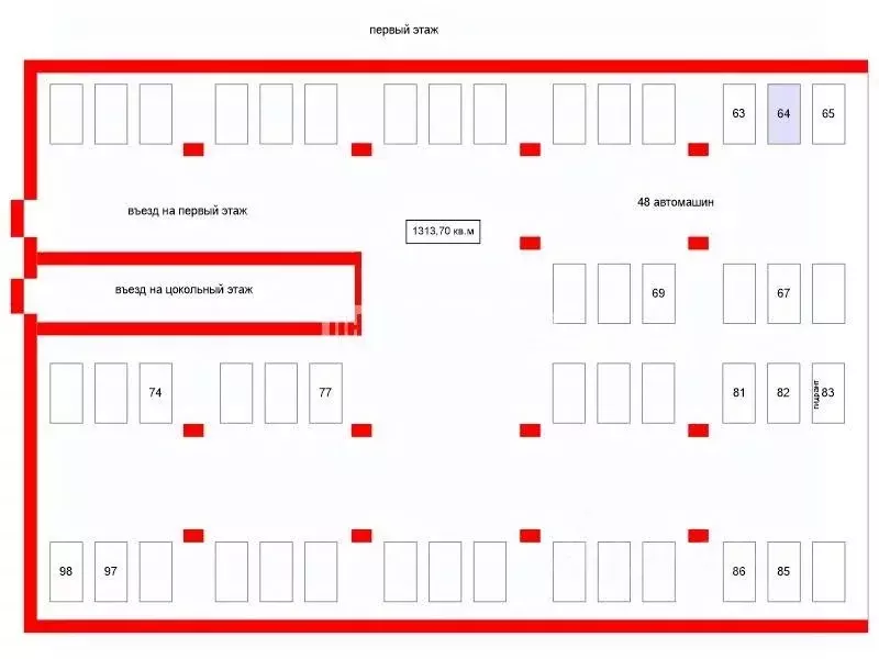 Гараж в Санкт-Петербург Планерная ул., 65к3 (13 м) - Фото 1