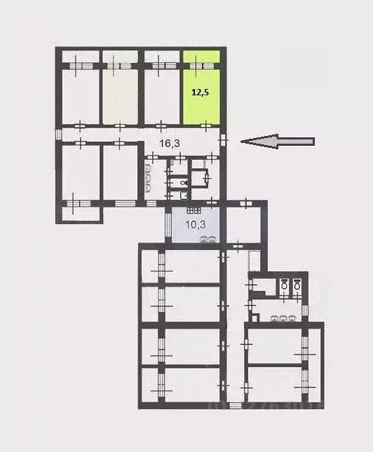 Комната Санкт-Петербург Бухарестская ул., 128К2 (12.5 м) - Фото 2