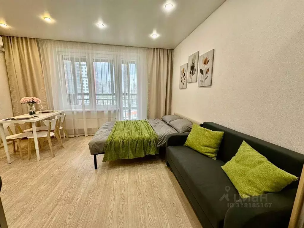 1-к кв. Татарстан, Казань ул. Родины, 26Е (30.0 м) - Фото 1