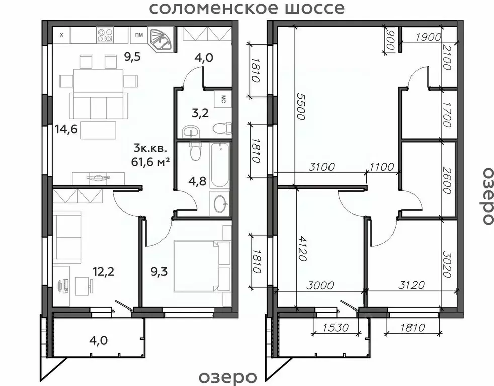 3-к кв. Карелия, Петрозаводск Район Северная промзона, Вороний Наволок ... - Фото 0
