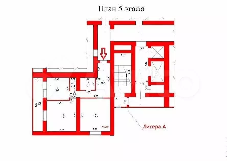 2-к. квартира, 63,2 м, 5/16 эт. - Фото 0
