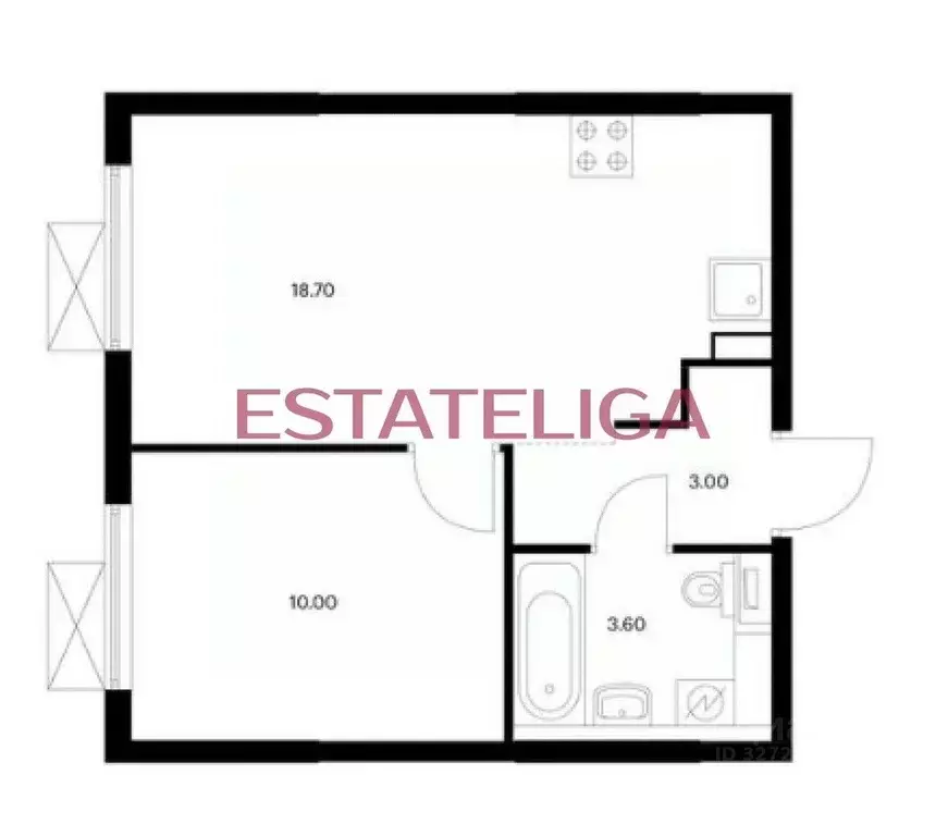 1-к кв. Москва 1-й Грайвороновский проезд, 7Ак3 (36.1 м) - Фото 2