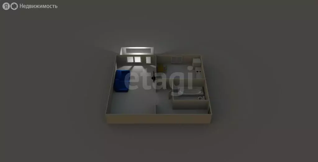 1-комнатная квартира: Долинск, Комсомольская улица, 16 (30.2 м) - Фото 1