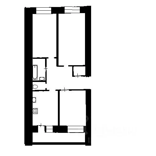 3-к кв. Башкортостан, Уфа ул. Сун-Ят-Сена, 11 (70.0 м) - Фото 2