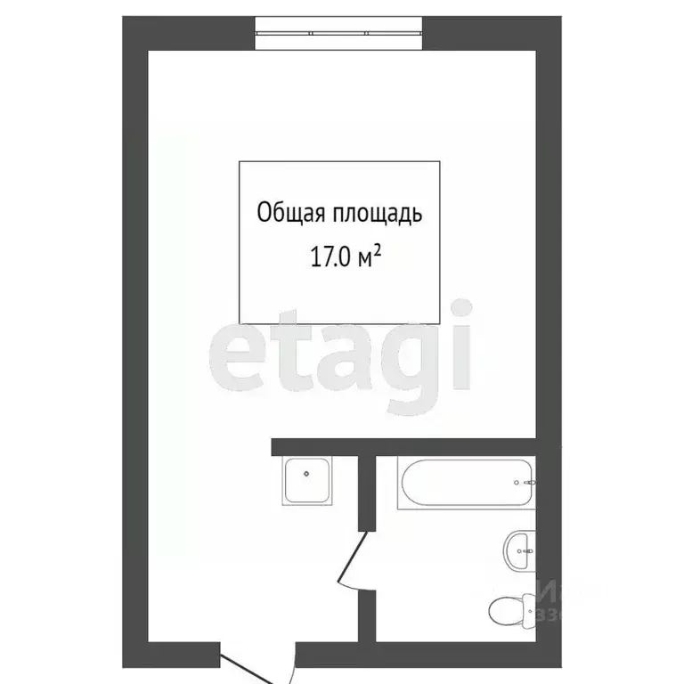 1-к кв. Томская область, Томск ул. Сергея Лазо, 12/2 (25.5 м) - Фото 1