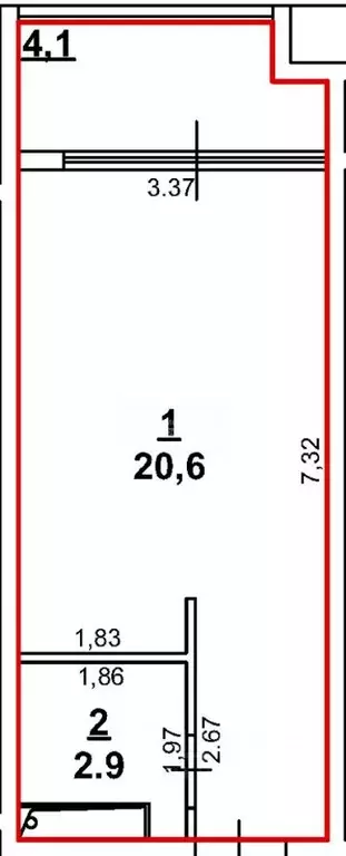 Студия Крым, Феодосия муниципальный округ, Коктебель пгт ул. ... - Фото 2