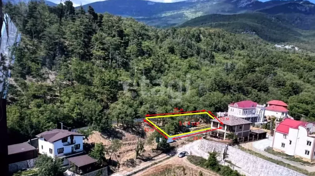 Участок в Крым, Ялта муниципальный округ, Массандра пгт ш. ... - Фото 2