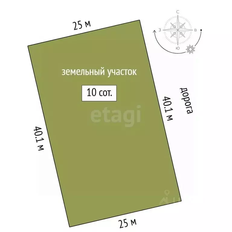 Участок в Тюменская область, Тюмень Лето-Парк ТСН, 349 (10.0 сот.) - Фото 2