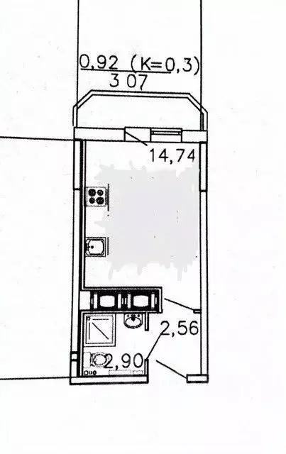 Студия Ленинградская область, Мурино Всеволожский район, ул. ... - Фото 2