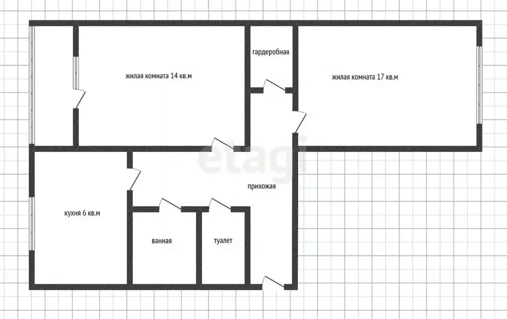 2-к кв. Адыгея, Тахтамукайский район, Яблоновский пгт ул. Андрухаева, ... - Фото 2