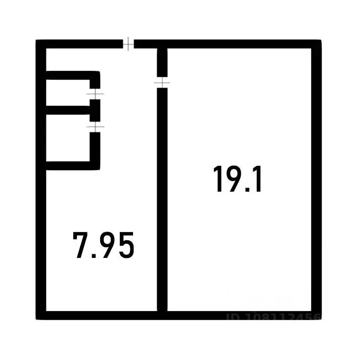 1-к кв. Ростовская область, Волгодонск Октябрьское ш., 15 (33.6 м) - Фото 0