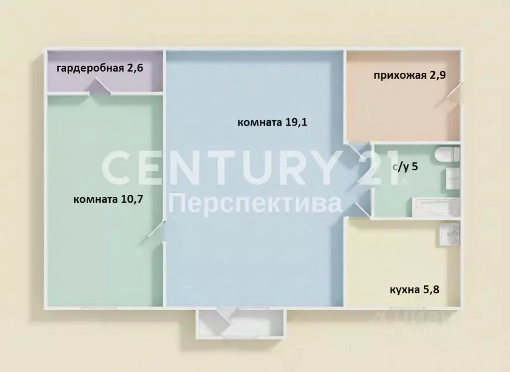 2-к кв. Московская область, Люберцы городской округ, Красково пгт ул. ... - Фото 2