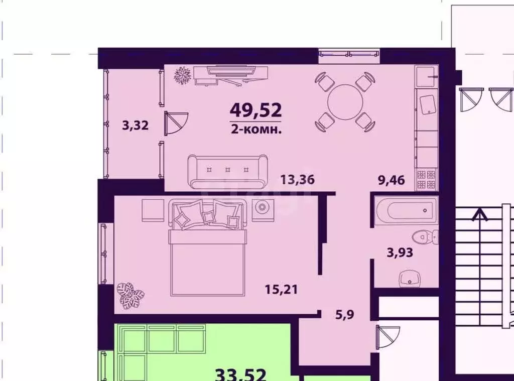 2-комнатная квартира: Ульяновск, улица Народного учителя Латышева, 5 ... - Фото 1