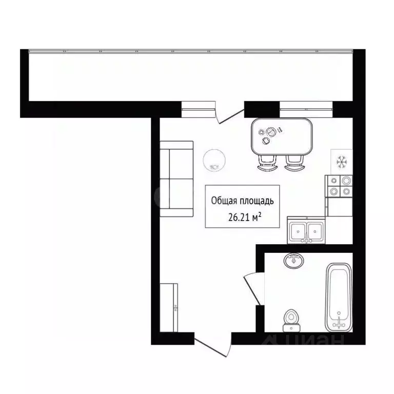 Студия Новосибирская область, Новосибирск Светлановская ул., 46/1 ... - Фото 2