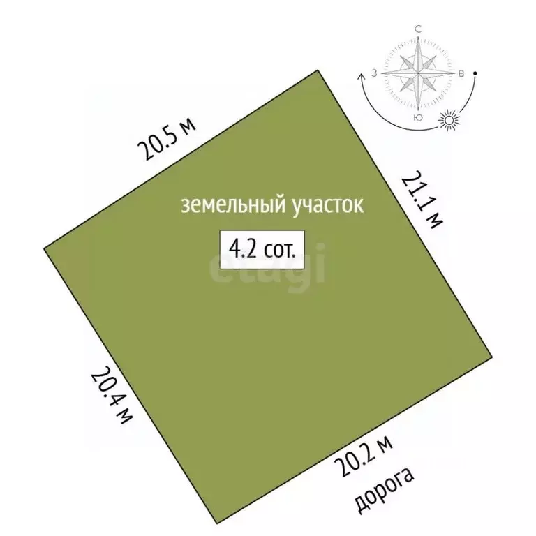 Участок в Марий Эл, Йошкар-Ола Коммунальник СНТ, 26/44 (4.0 сот.) - Фото 2