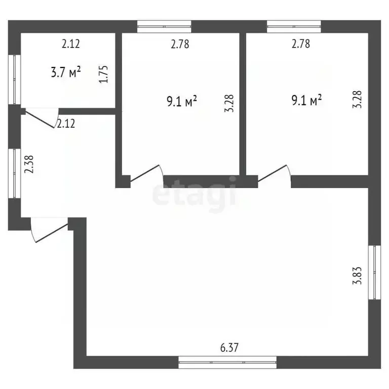 Дом в Калужская область, Калуга городской округ, д. Мстихино, Горняк ... - Фото 2