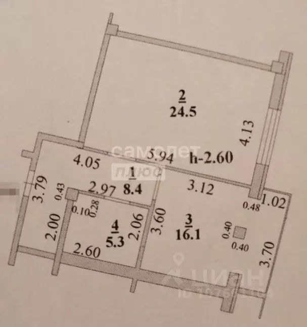 1-к кв. Липецкая область, Липецк ул. И.В. Свиридова, 10 (54.3 м) - Фото 2