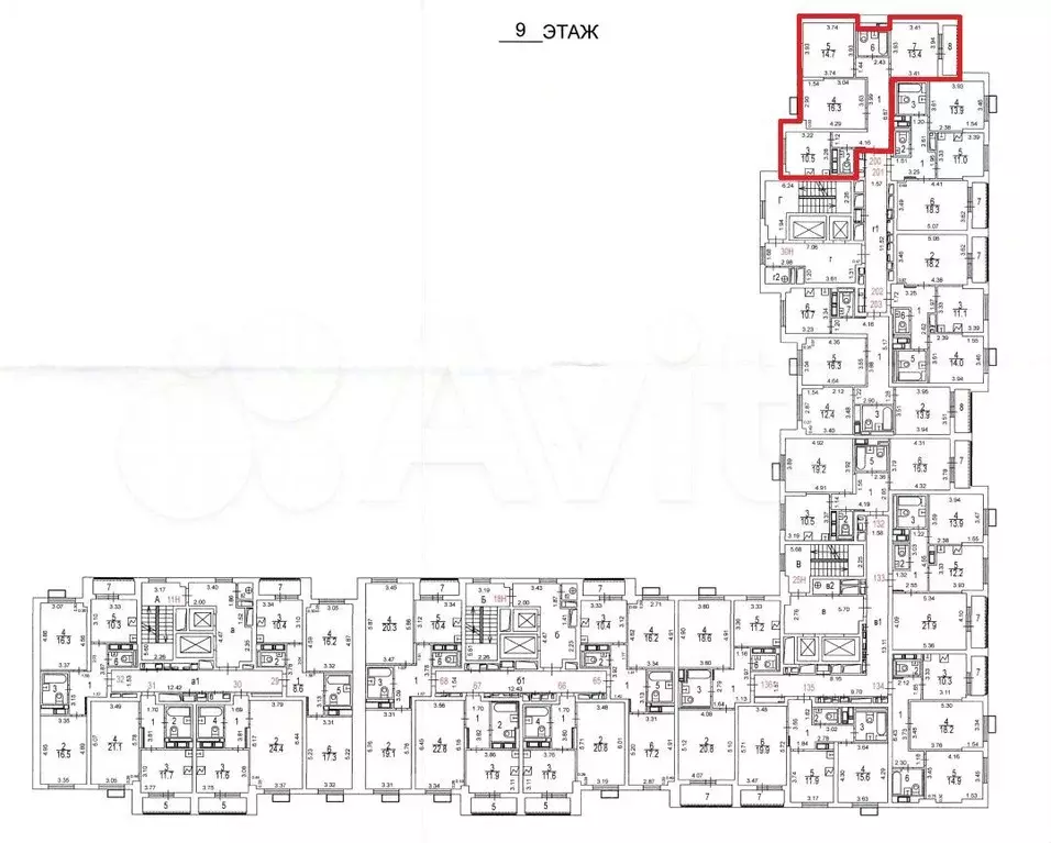Аукцион: 3-к. квартира, 75,4 м, 9/16 эт. - Фото 0