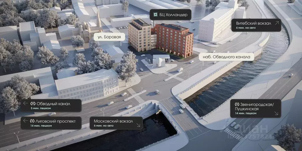 Офис в Санкт-Петербург Боровая ул., 45 (34 м) - Фото 1